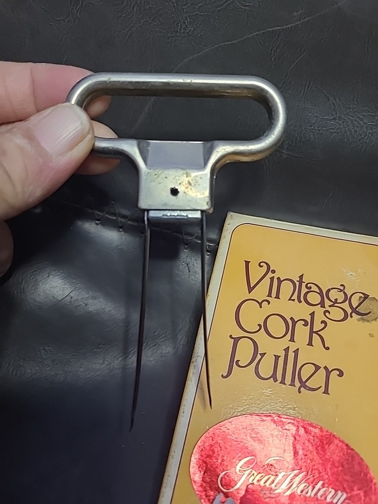VINTAGE Great Western CORK PULLER With Original Box