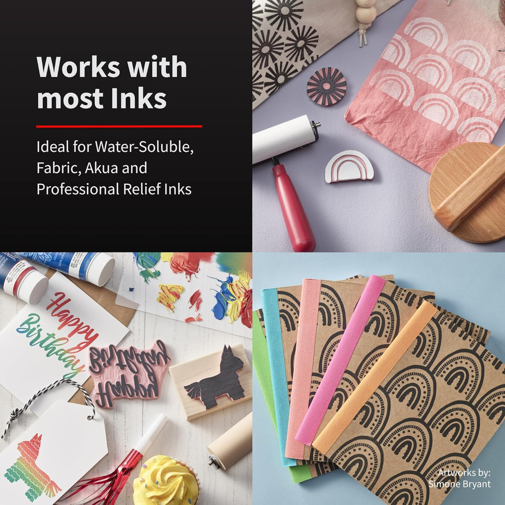 Deluxe Soft Rubber Brayer, 2-Inch