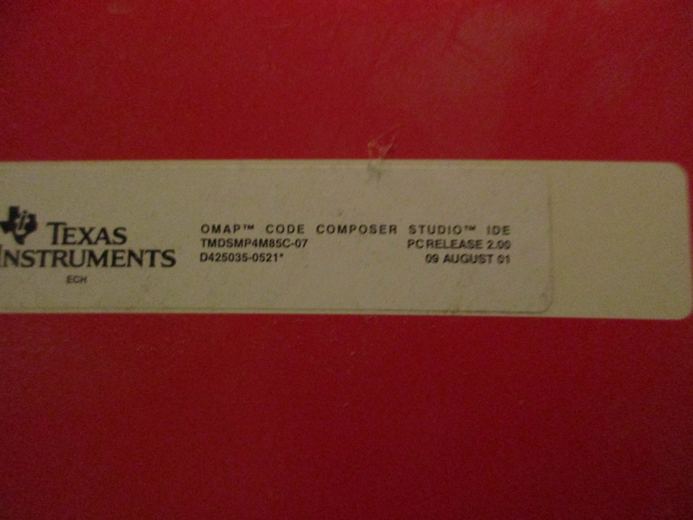 TI Omap Code Composer Studio tmdsmp4m85c-07 2.0