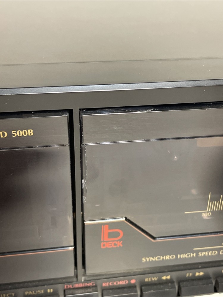 Philips PD 500B Double Cassette Deck Tested And Working Read