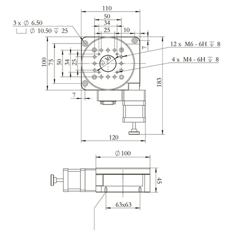 Motorized Rotation Stage Electric Optical Rotation Platform Optical Rotary Table