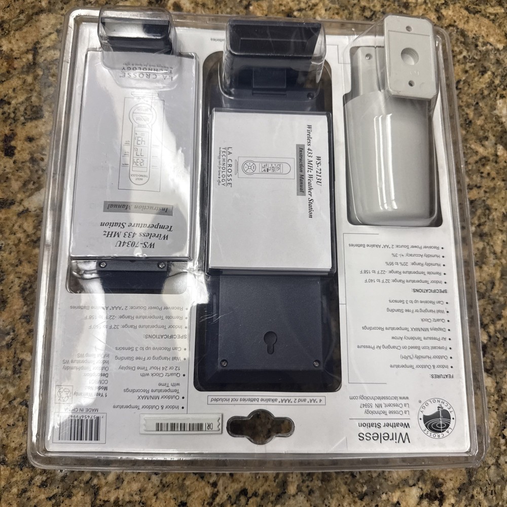 Wireless Weather Station La Crosse Technology Combo Unit Sensor + Remote