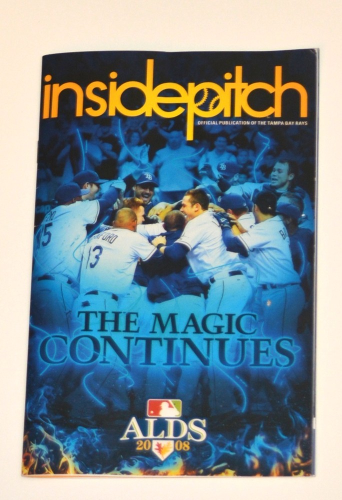 Tampa Bay Rays Inside Pitch 2008 ALDS Program Pre Owned