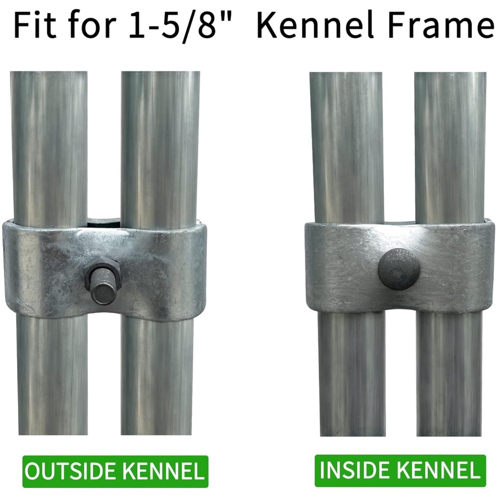 8 Set Chain Link Fence Panel Clamps - 1-5/8" Size