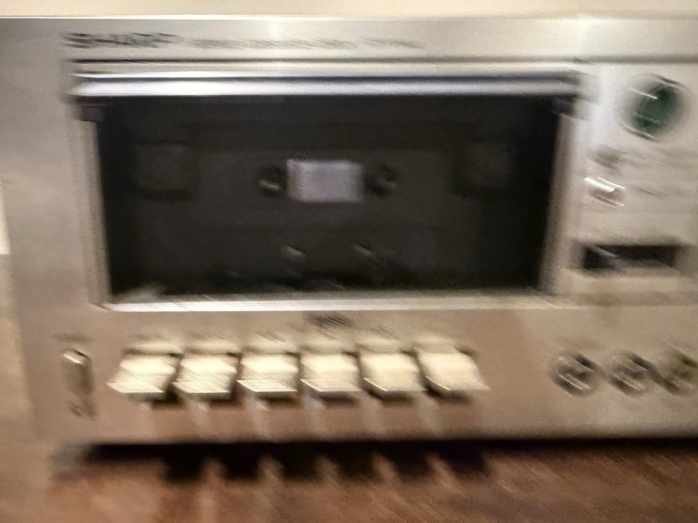 Sharp RT-1144 2 Head Cassette Deck Powers On For Parts Or Repair