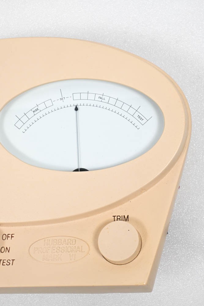 Scientology Professional Mark Mk VI E-Meter Hubbard Electrometer BEIGE
