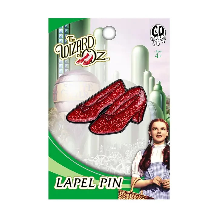 The Wizard of Oz Ruby Slippers Enamel Lapel Pin