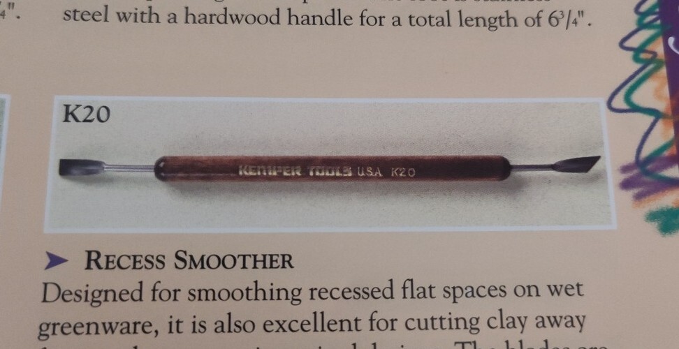 Kemper Tools Recess Smoother K20 6"