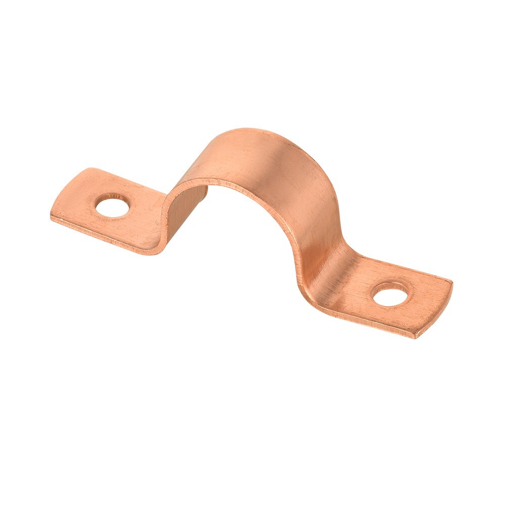 Pro 30 Pack EFIELD 3/4" Copper Pipe Strape, Two-Hole Clamp Mount, Copper Made