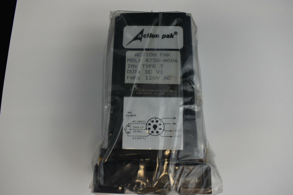 Action Pak 4350-A006 Programmable Isolating Transmitter Type-T 120VAC