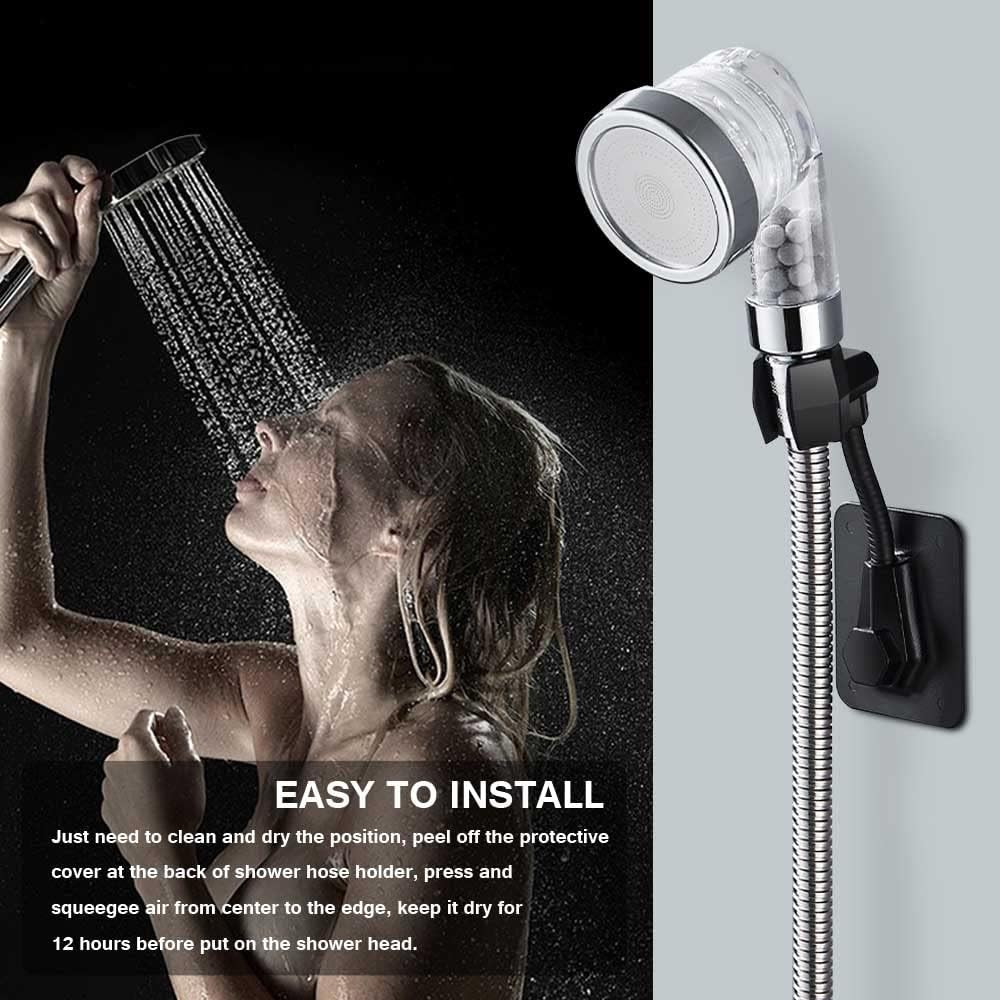 360 Degree Rotatable Adjustable Handheld Shower Wand Holder Wall Mount Bracket