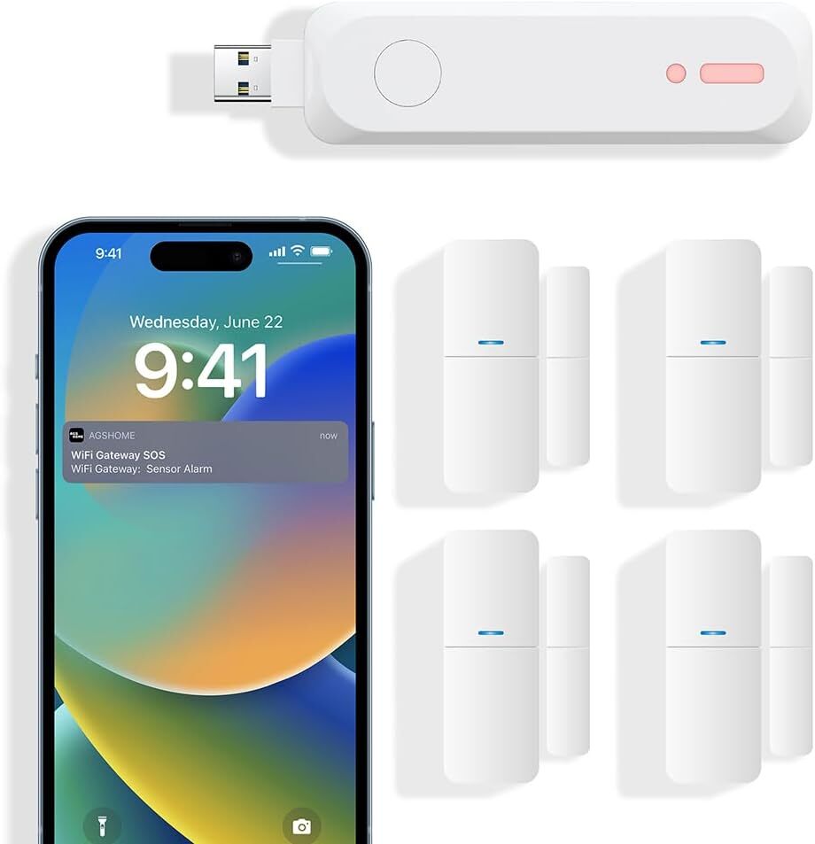 GRSICO Smart WiFi Alarm System Wireless Remote Control Sensor Home Security New