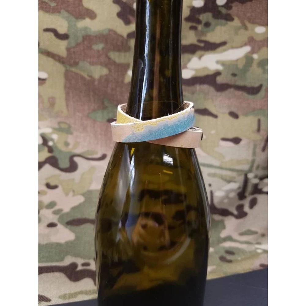 Marbled leather wrap bracelet