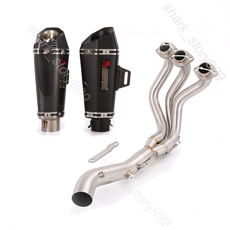 For Yamaha MT-09 Tracer 900 Whole System Exhaust Tips Muffler Header Front Pipe