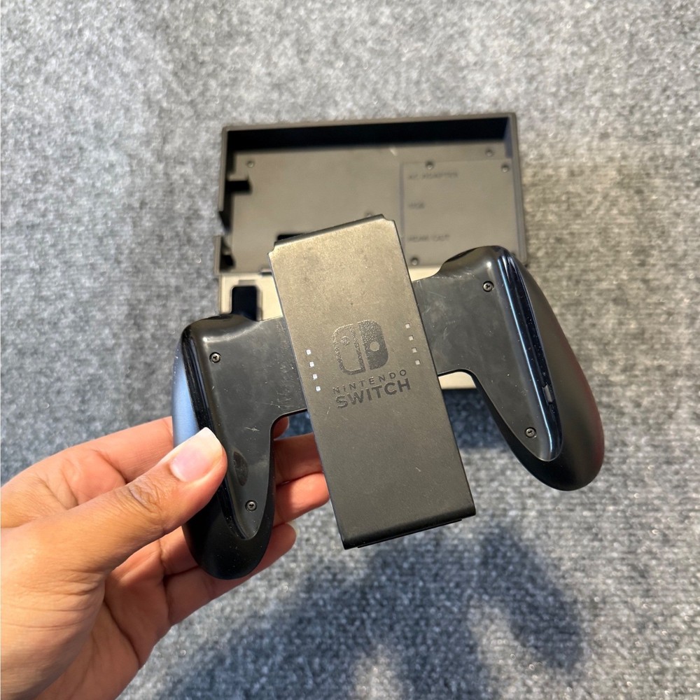 Nintendo Switch Dock Station and Joycon Grip Bundle OEM Authentic Tested