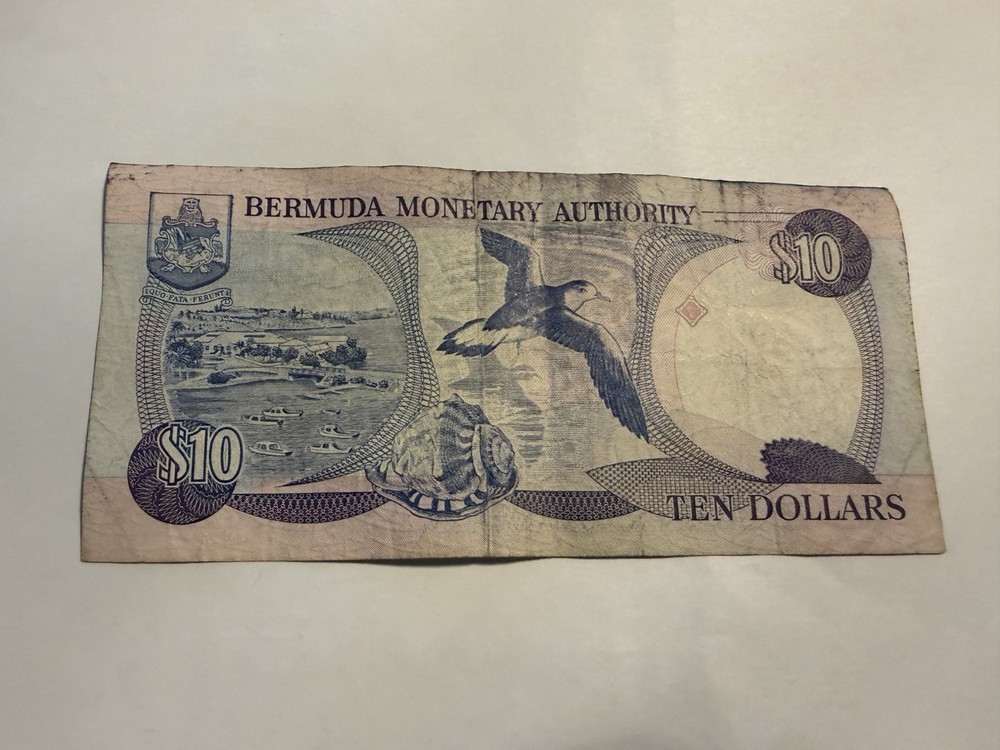 1993 Bermuda $10 Ten Dollars Banknote Circulated