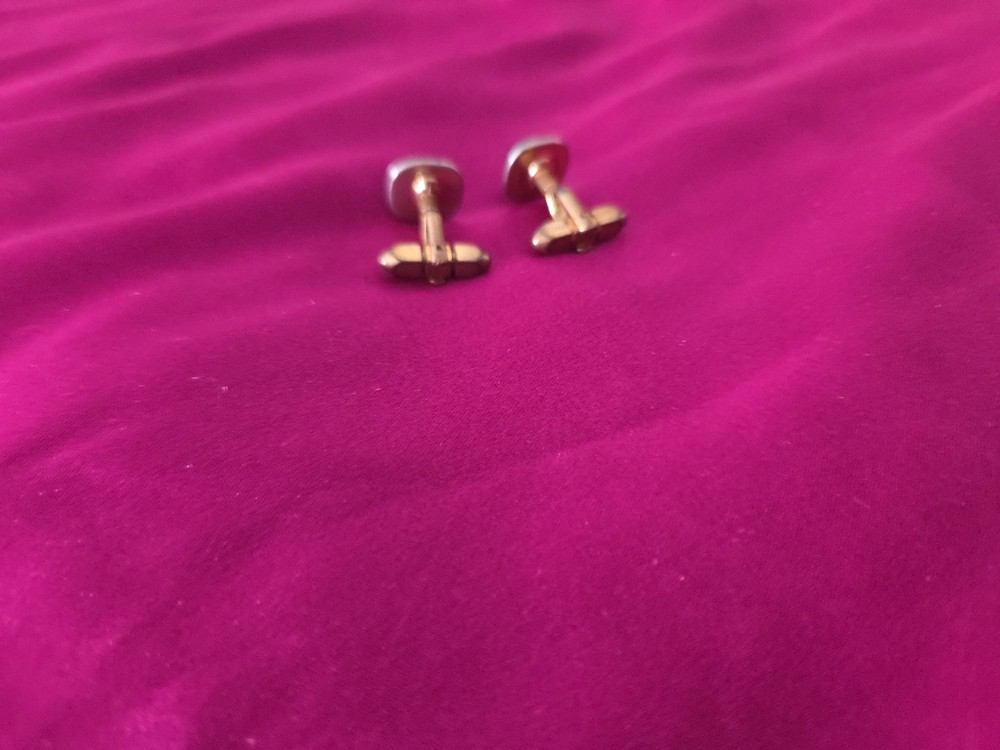 Blue Goldtone Cufflinks & Shirt Studs