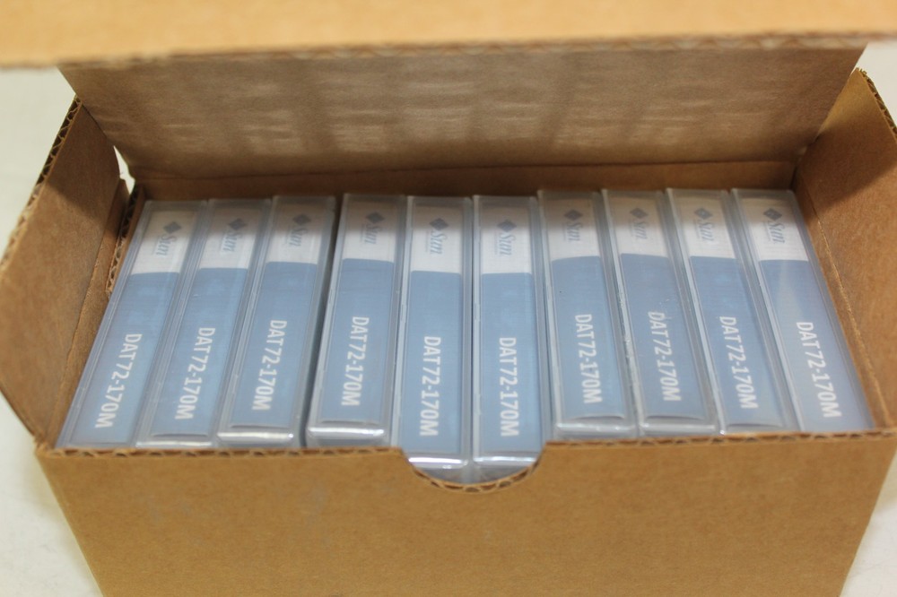 SUN MICROSYSTEMS DAT 72-170M 4MM DATA TYPE MEDIA RECOGNITION SYSTEM LOT OF 10