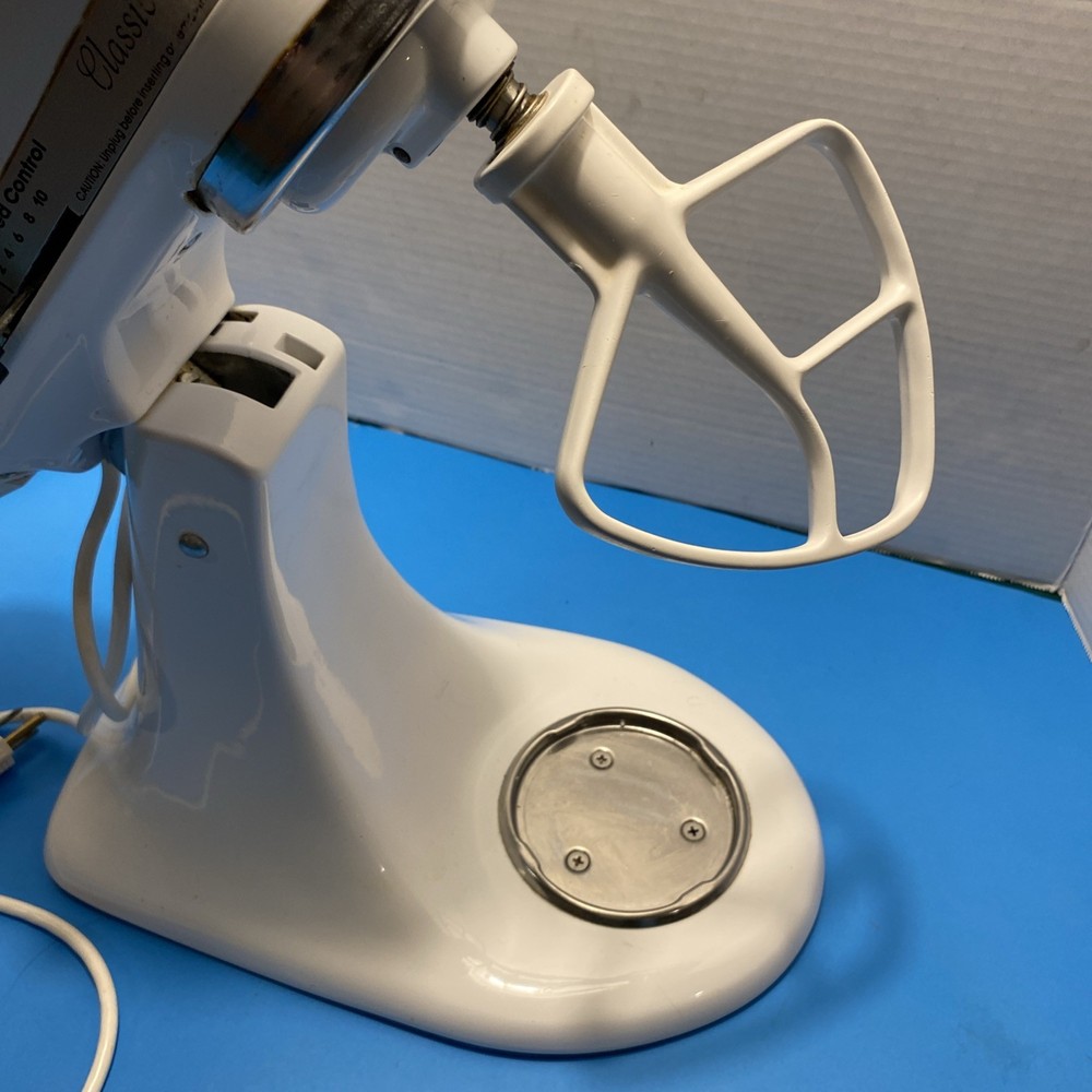 KitchenAid K45SSWH 10 Speed Mixer Bundle Tested Working