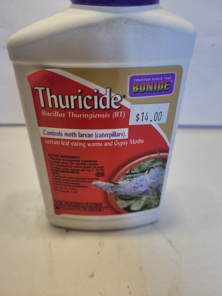 Bonide Thuricide (BT) Liquid Insect Control, Concentrate 8oz