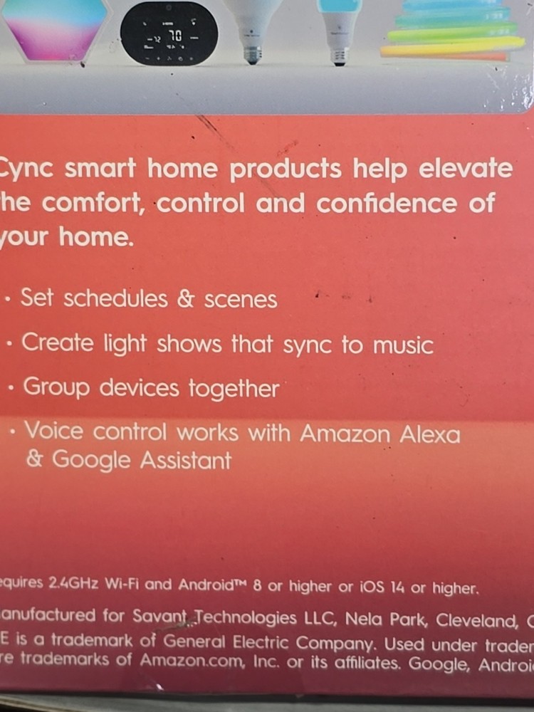 GE Cync Direct Connect Smart Light Strip 16 Ft - Thin Style