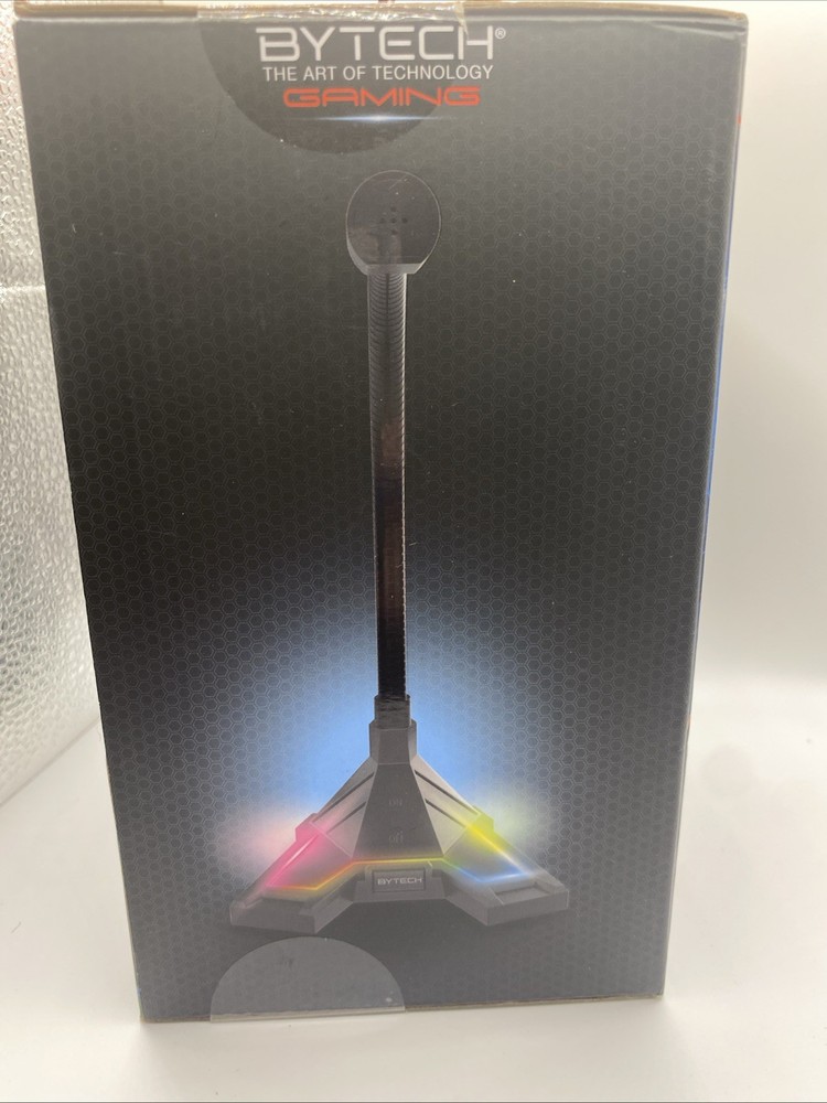New Bytech Adjustable Gaming microphone - new- Multi Color Backlight Hands Free
