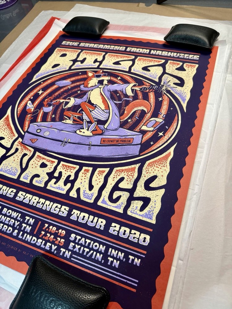 BILLY STRINGS 2020 STREAMING STRINGS VARIANT TOUR POSTER LE X/1130 MINT 🔥