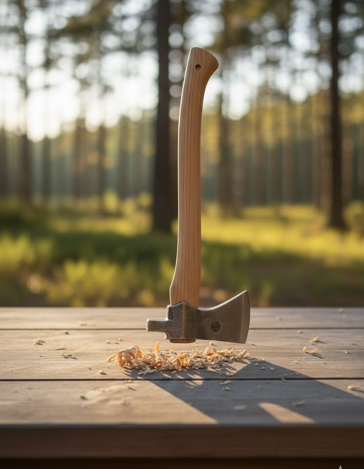 Bushcraft Hatchet Camping Survival Axe Long Wood Handle