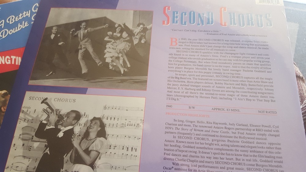 Second Chorus Laserdisc LD Fred Astaire New In Shrink