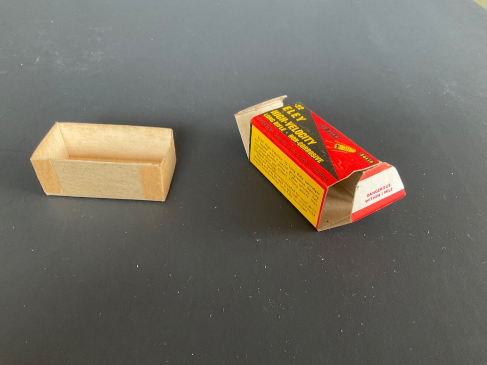 EMPTY 22 AMMO BOX ELEY long Rifle Rabbit MINTY England #2