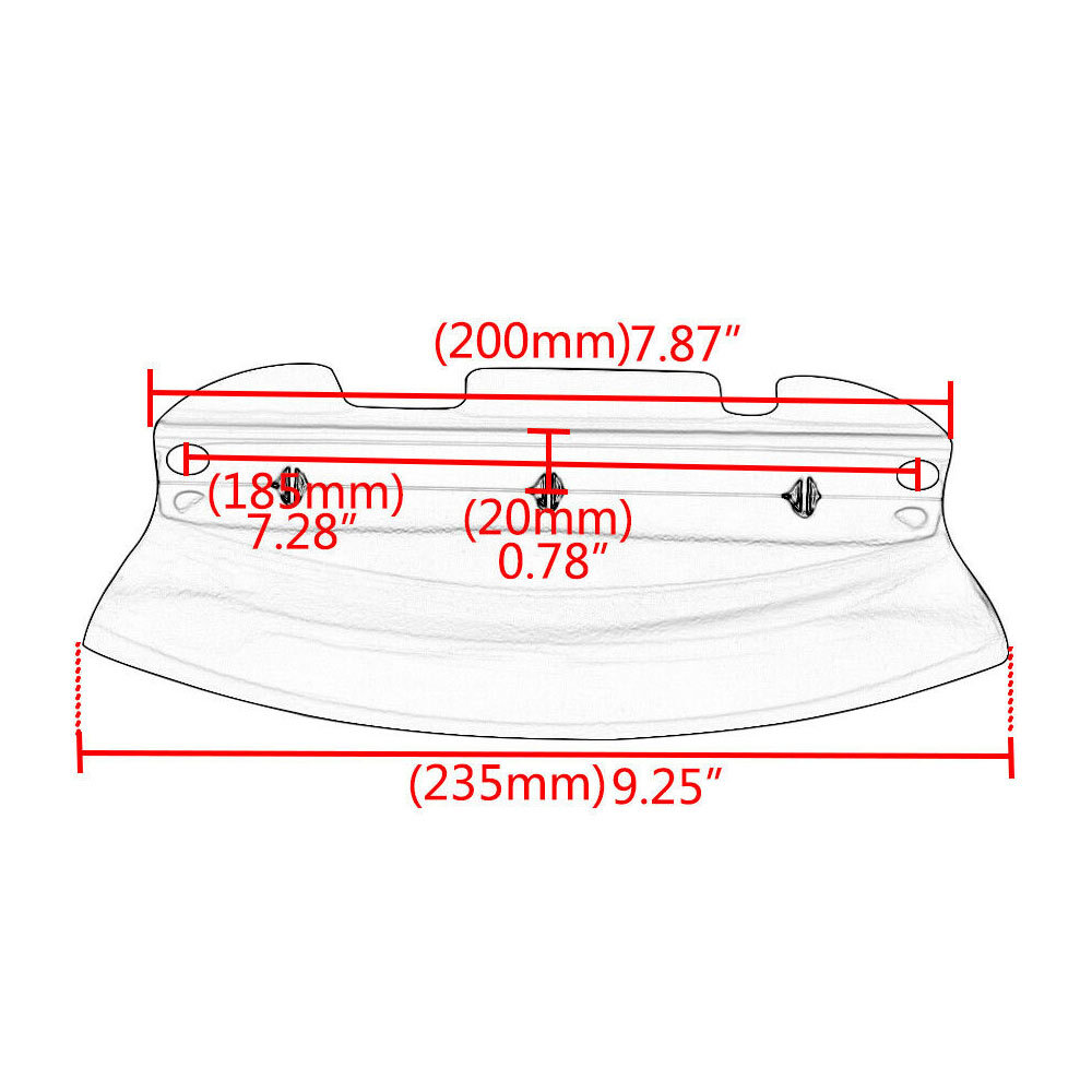 Chrome Front Fork Tree Lower Wind Deflector For Harley Touring Glide 14-21