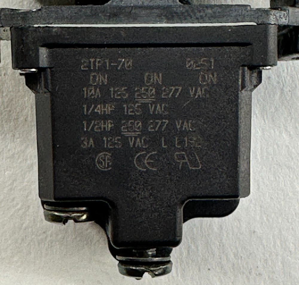 Honeywell 2TP1-70 MICRO SWITCH Rocker Switch