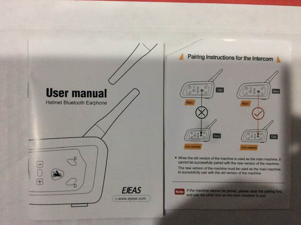 Ejeas motorcycle intercom