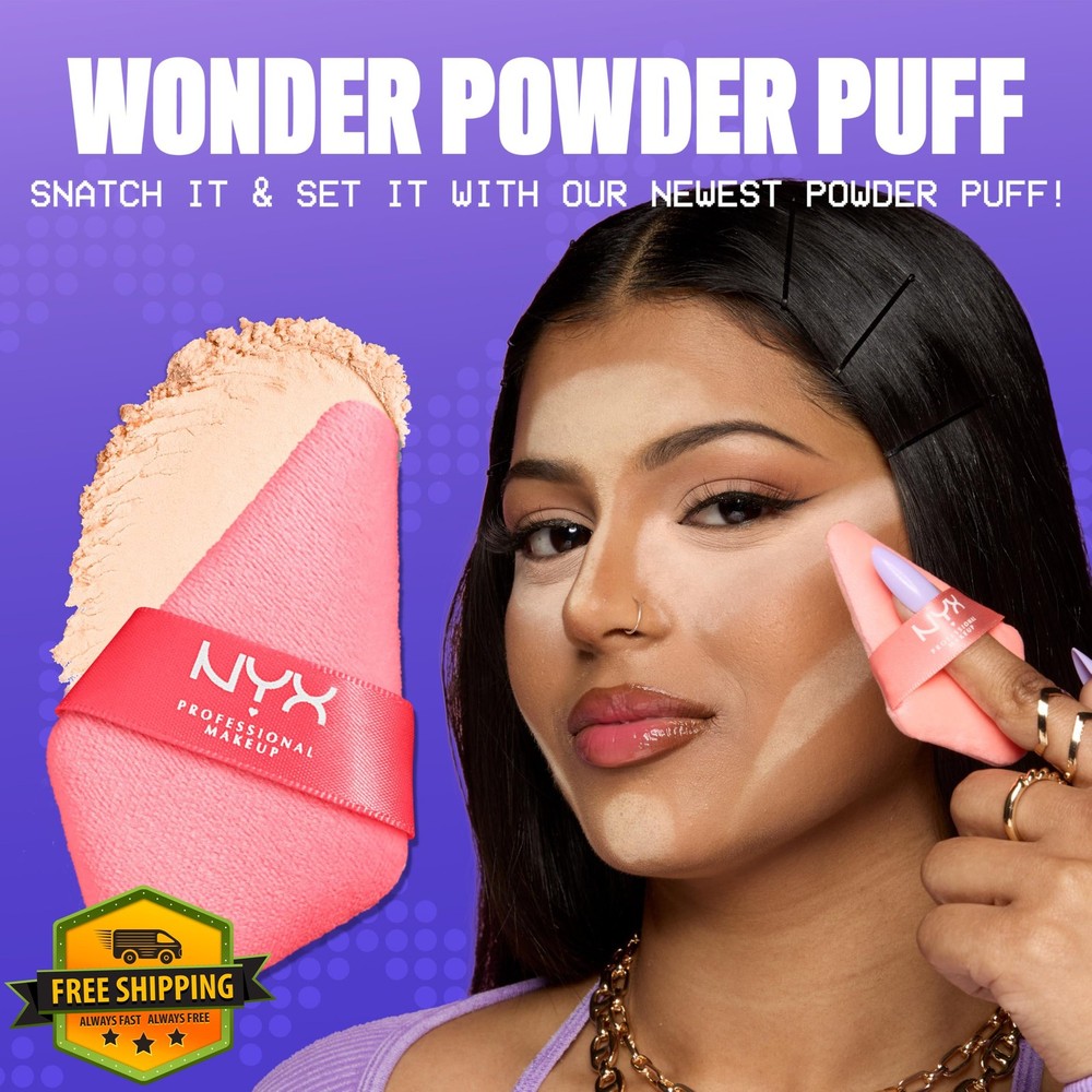 NYX Professional Powder Puff Applicator Triangle Reusable