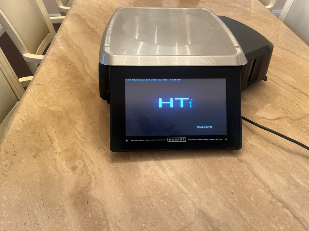 Hobart HTi Scale With Printer, Used Operator Screen & No Customer Display