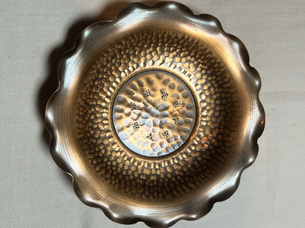 Hand Hammered Copper Dish Made In Utah