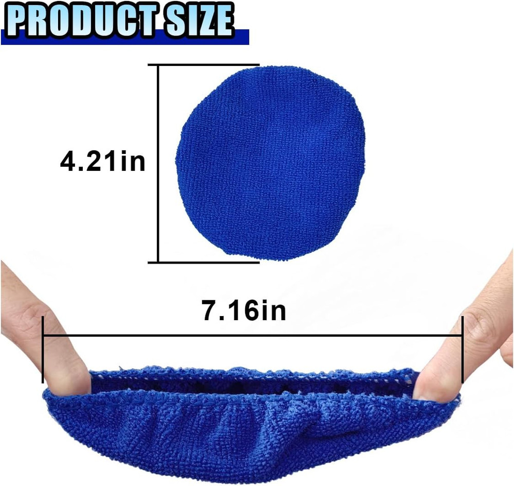 7 Pack Microfiber Cloths, Replaceable Car Inside Windshield Cleaning Tool Bonnet
