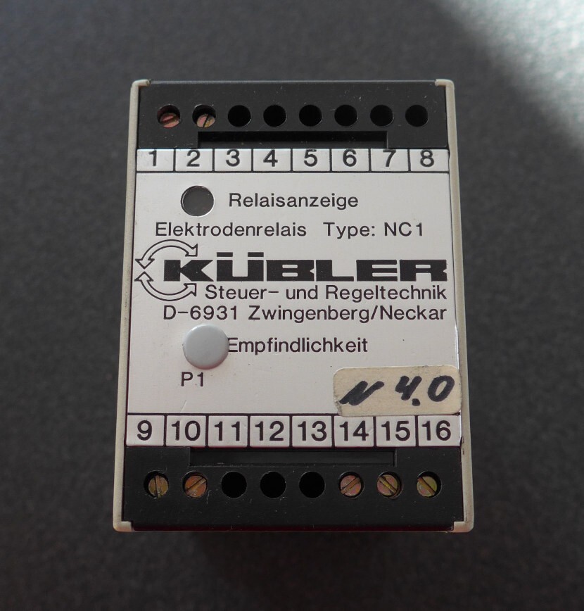 Electrode relay Kübler type NC1 220 V AC