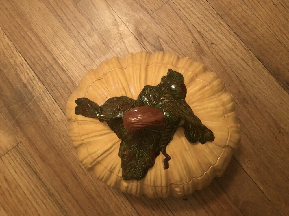 ceramic pumpkin vintage mayco