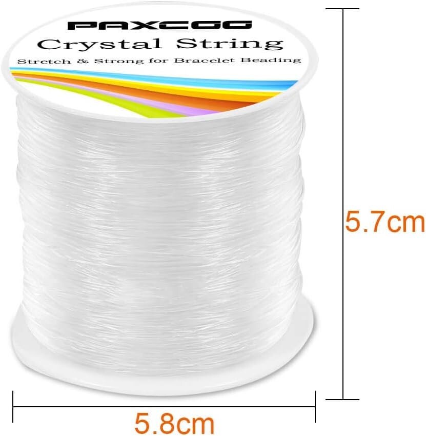 0.8Mm Elastic String, Stretchy Bracelet String Crystal String Bead Cord for Brac