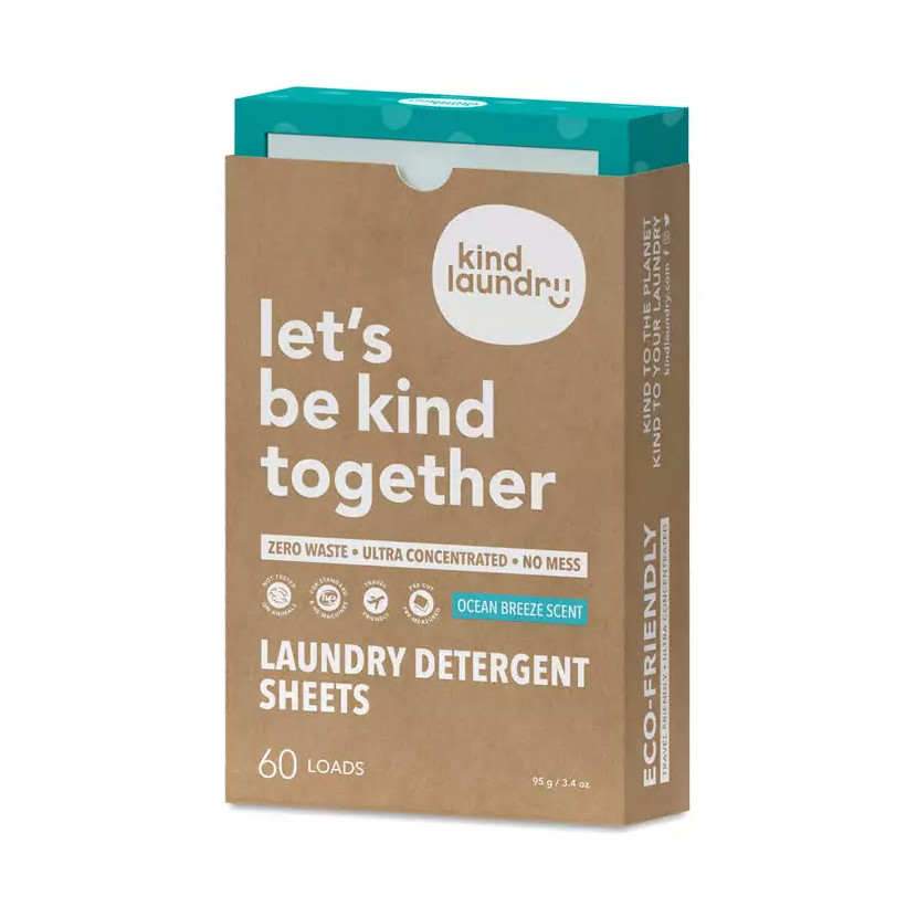 Kind Laundry Detergent Sheets Ocean Breeze 60 loads