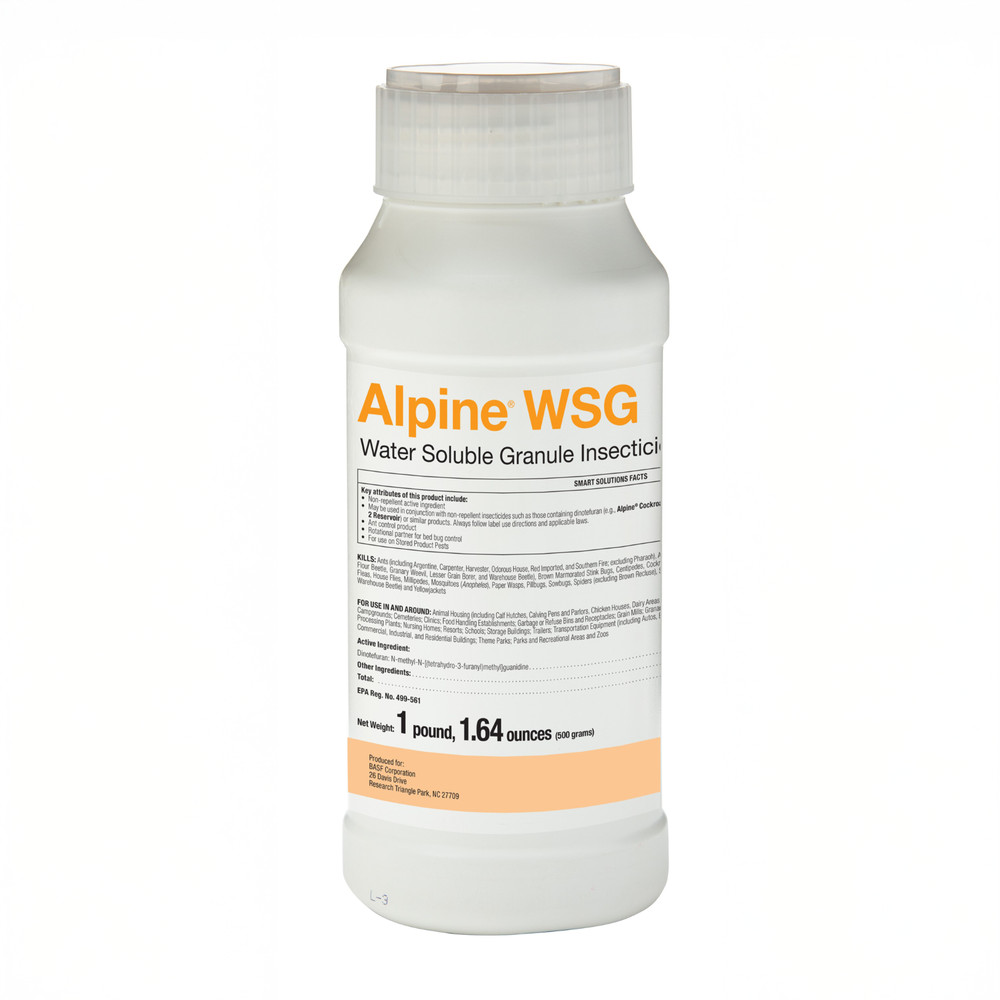Alpine WSG Water Soluble Granule Insecticide 500g Jar Flea Bed Bug Roach Control