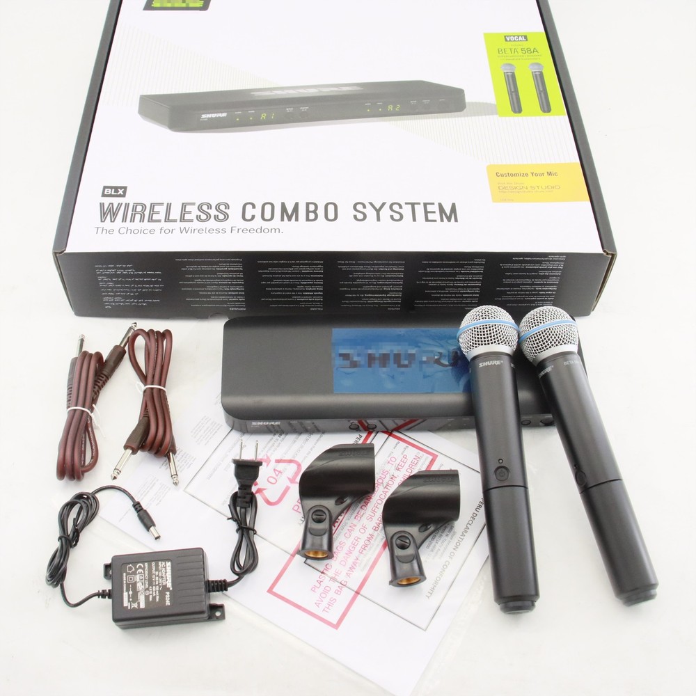 BLX288 / Beta 58A Wireless Vocal System w/2 BETA58 Microphones Express