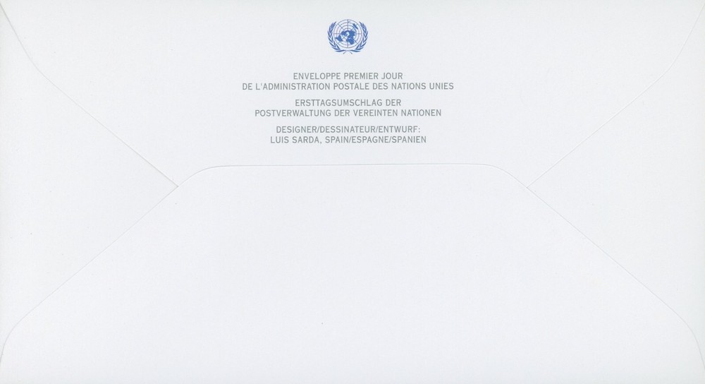 United Nations New York 653-654 FDC Set Development through Partnership