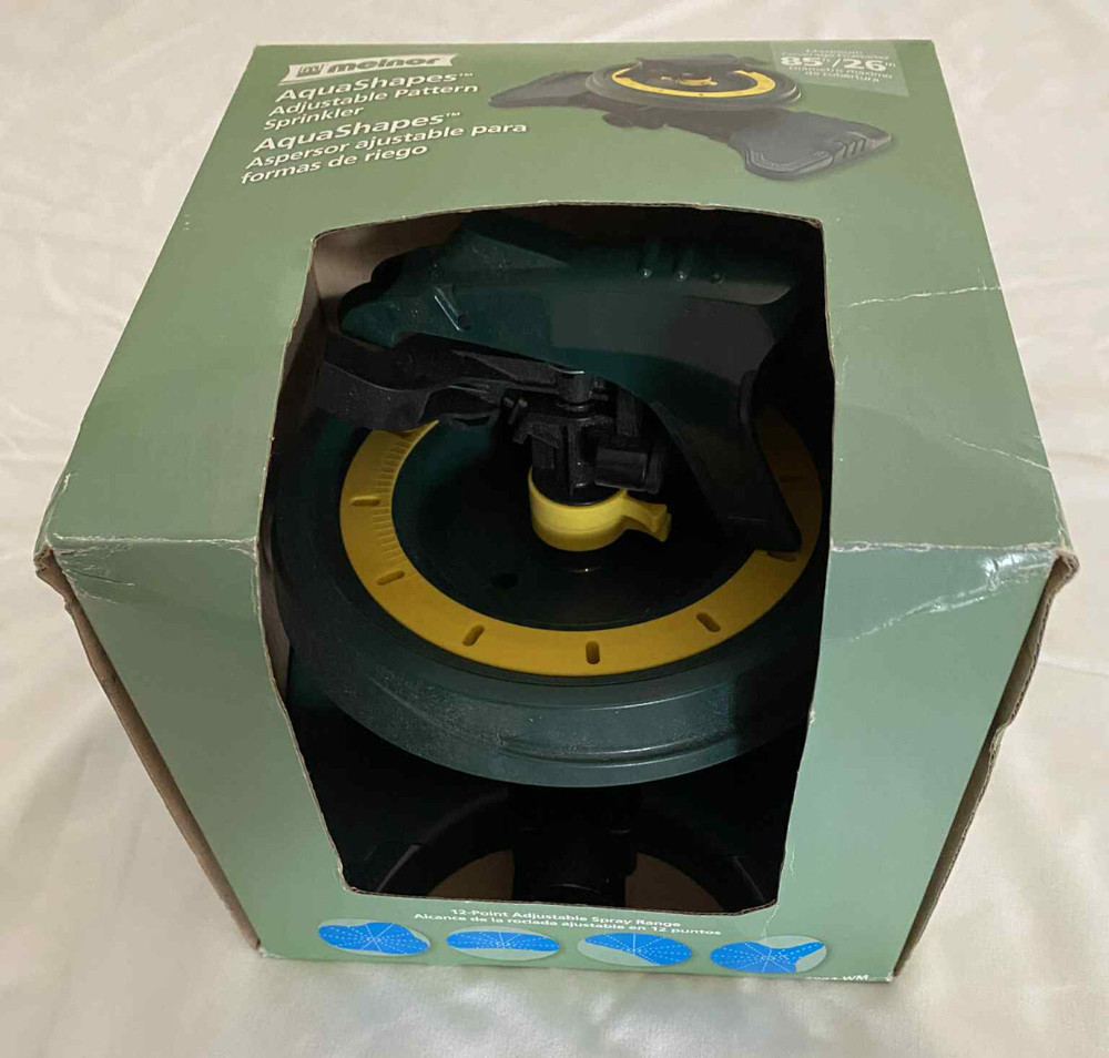 Melnor Aquashapes Adjustable Pattern Sprinkler 12-Point 2983 Max 85 FT COVERAGE