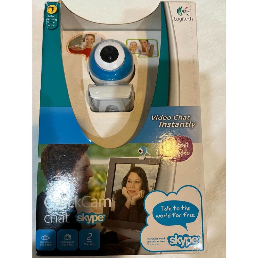 Logitech QuickCam Chat Headset Included Skype NEW in Package