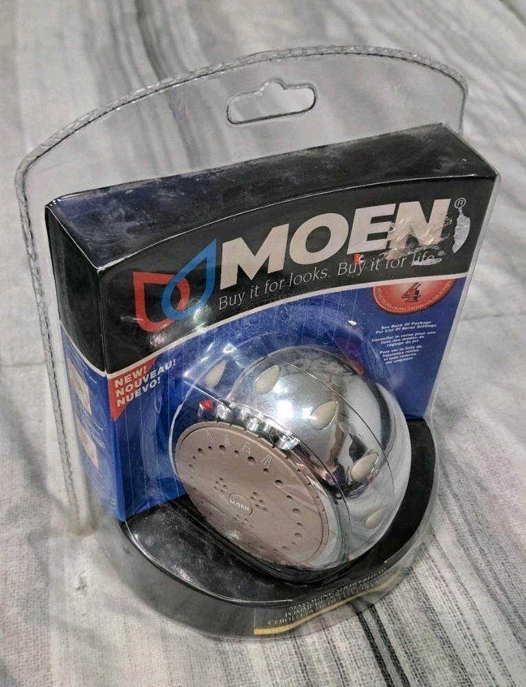 Moen Massaging Shower Head Showerhead 4 Function 21026 BRAND NEW