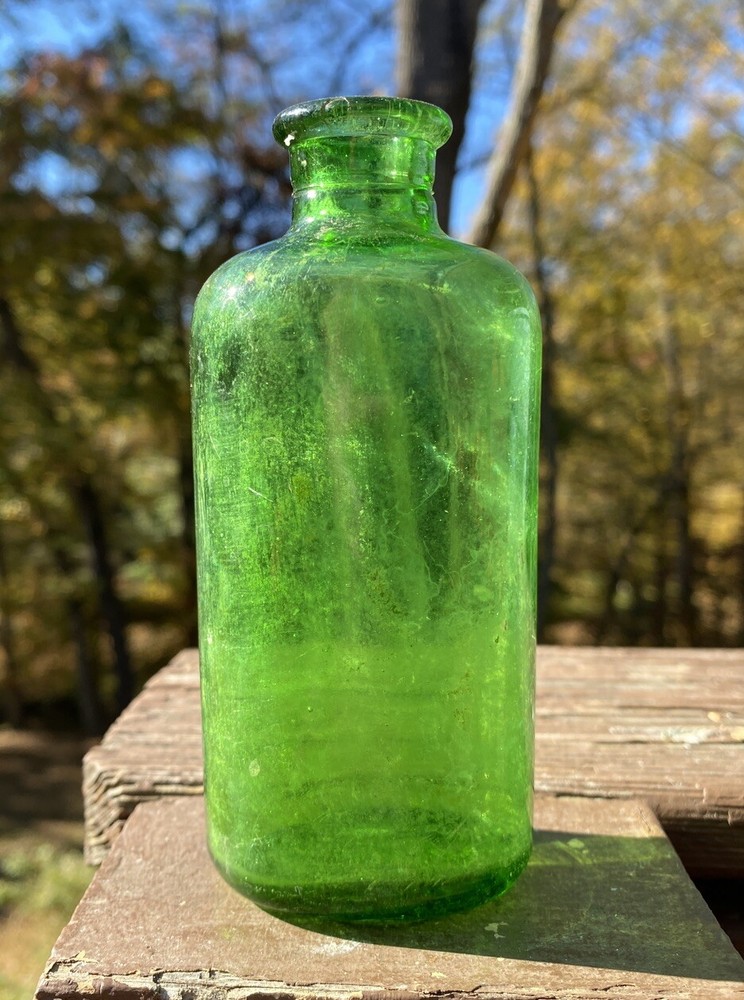 Green Owens Cork Top Bottle