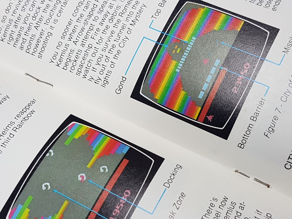 Vanguard Atari 2600 Authentic Manual Only *Water damage