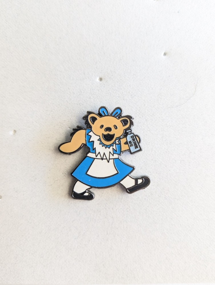 Grateful Dead Alice Dancing Bear Pin.